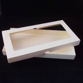 DL Ivory Greeting Card Boxes With Aperture Lid