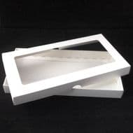 DL White Greeting Card Boxes With Aperture Lid