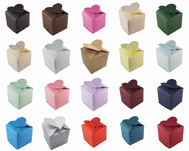 Heart Top Wedding Favour Boxes - Different Colours- SC10