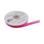 Hot Pink 10mm x 45 Meters Organza Ribbon For Favour Boxes & Crafts - Stella Crafts