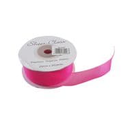 Hot Pink 25mm x 22 Meters Organza Ribbon For Favour Boxes & Crafts - Stella Crafts
