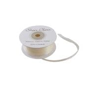 Ivory 6mm x 45 Meters Organza Ribbon For Favour Boxes & Crafts - Stella Crafts