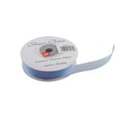Light Blue 15mm x 22 Meters Organza Ribbon For Favour Boxes & Crafts - Stella Crafts