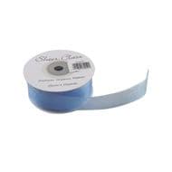 Light Blue 25mm x 22 Meters Organza Ribbon For Favour Boxes & Crafts - Stella Crafts