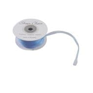 Light Blue 6mm x 45 Meters Organza Ribbon For Favour Boxes & Crafts - Stella Crafts