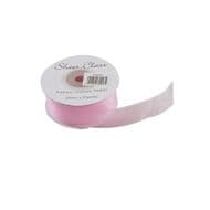 Light Pink 25mm x 22 Meters Organza Ribbon For Favour Boxes & Crafts - Stella Crafts