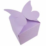Lilac Large Butterfly Top Muffin / Cupcake Box 80mm x 80mm x 80mm