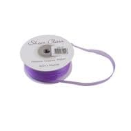Purple 6mm x 45 Meters Organza Ribbon For Favour Boxes & Crafts - Stella Crafts