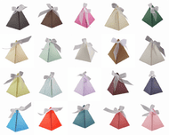 Pyramid Wedding Favour Boxes - Different Colours - SC19