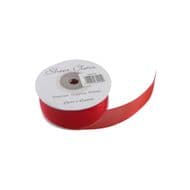 Red 25mm x 22 Meters Organza Ribbon For Favour Boxes & Crafts - Stella Crafts