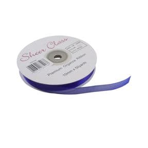 Royal Blue 10mm x 45 Meters Organza Ribbon For Favour Boxes & Crafts - Stella Crafts