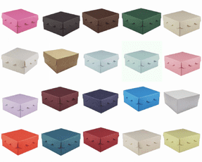 Scallop Lid Wedding Favour Boxes - Different Colours - SC17