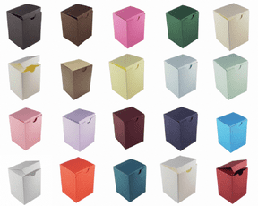 Tall Wedding Favour Boxes - Different Colours - SC11