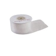 White 40mm x 22 Meters Organza Ribbon For Favour Boxes & Crafts - Stella Crafts
