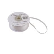 White 6mm x 45 Meters Organza Ribbon For Favour Boxes & Crafts - Stella Crafts