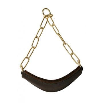 Sieger Show Collar with Soft Leather Throat Patch