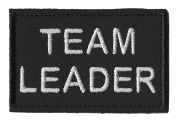 Team Leader Velcro Backed Patch / Badge