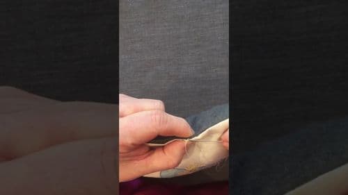 Ladder Stitch For Closing The Gap On Your Cushion Tutorial